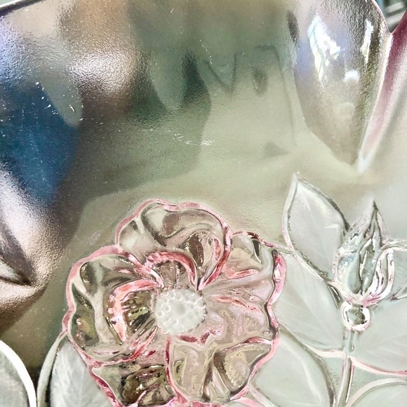 Mikasa, Pink, Vintage, Crystal, Rosella, Serving Platter, Nice Condition - Picture 8 of 8